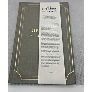 MY LIFE STORY So Far : A Journal of Personal History Book Gray Gold Journaling